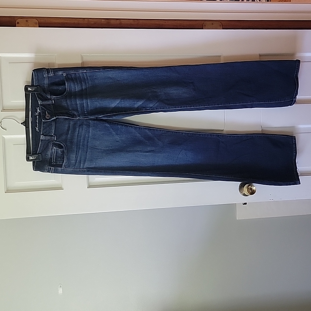 American Eagle Stretch Slim Boot Jeans Size 10 Extra Long